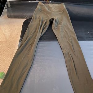 Lululemon high rise leggings (military green)